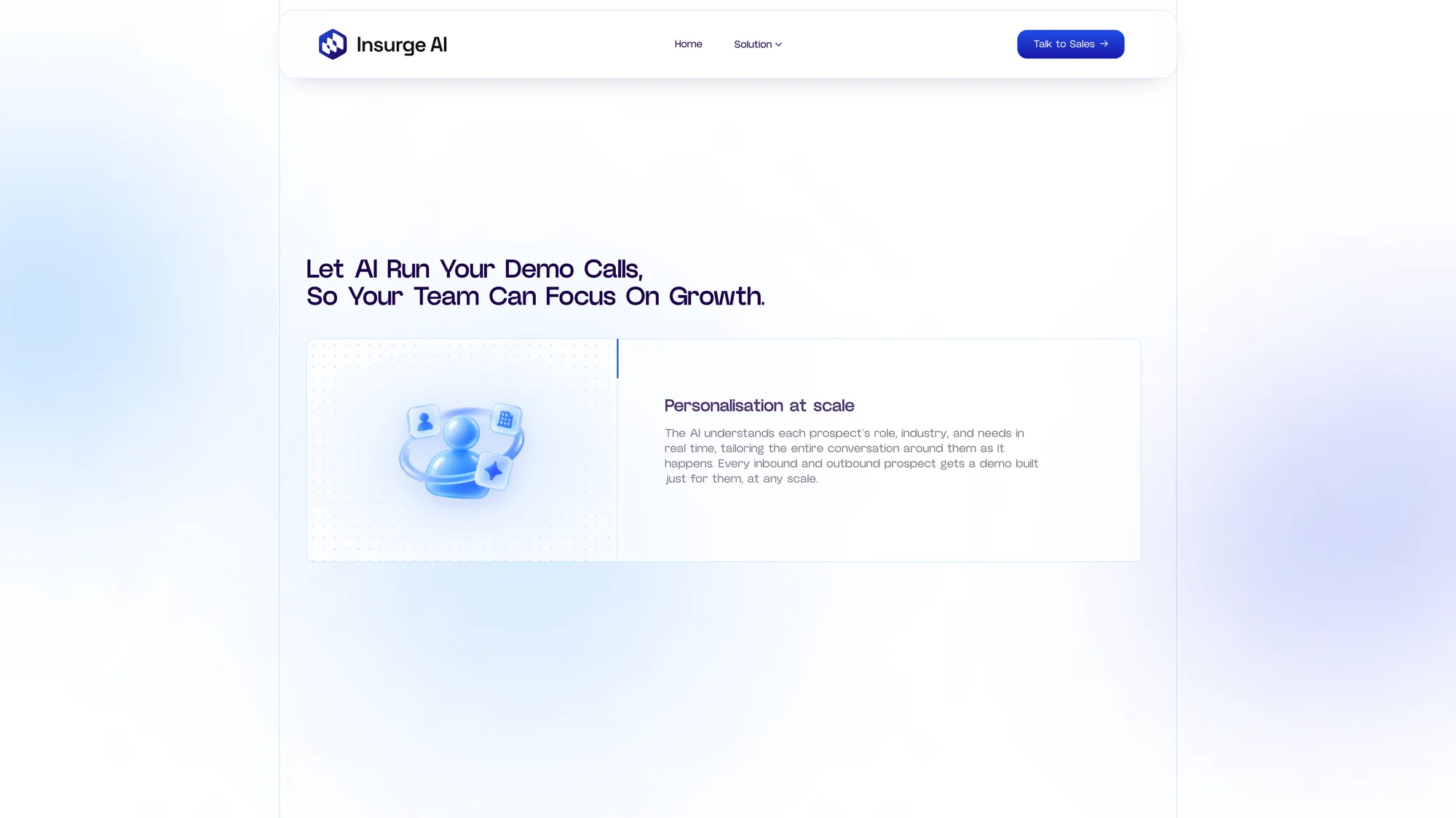 Insurge AI — live site, view 3