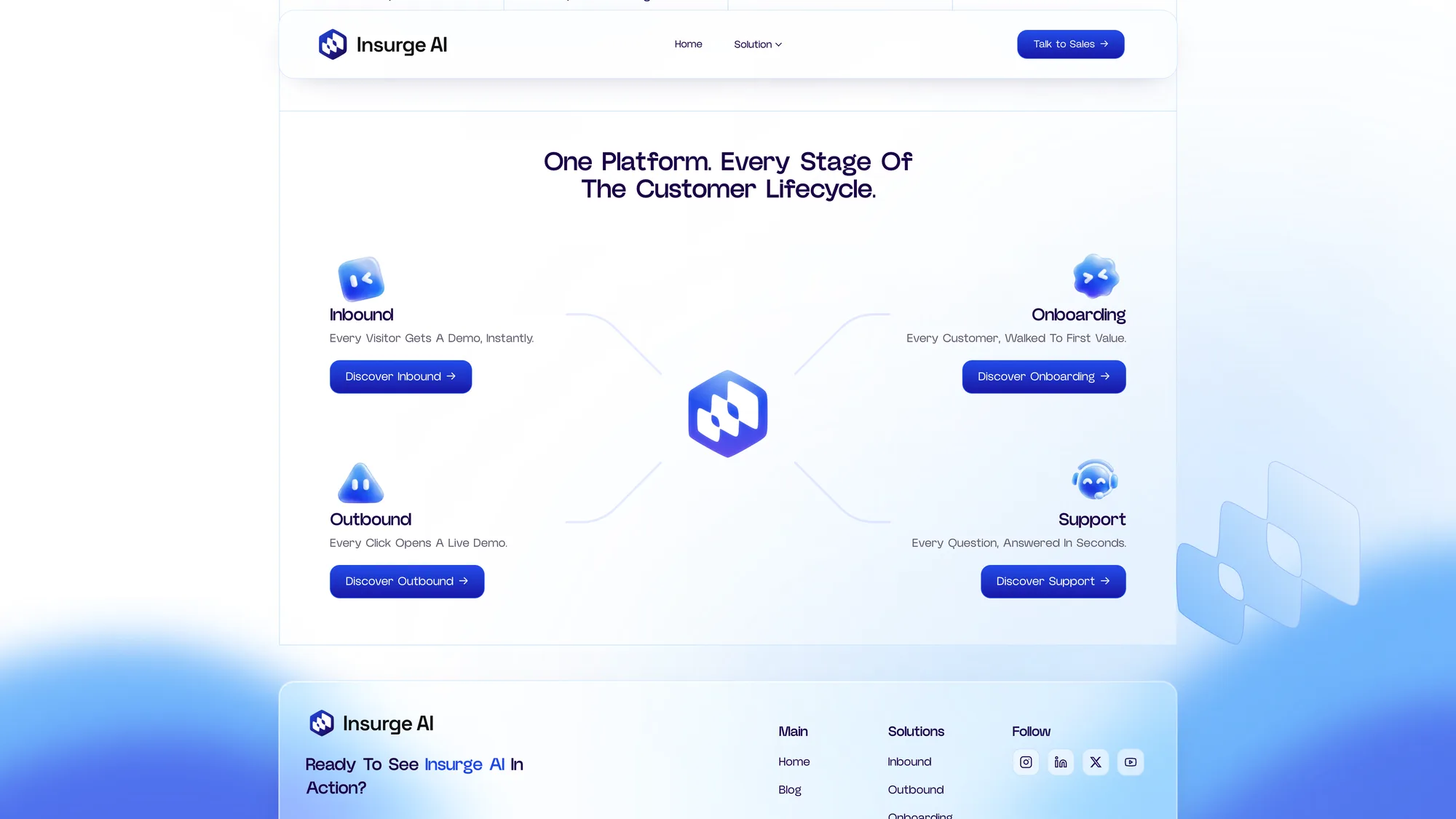 Insurge AI — live site, view 6