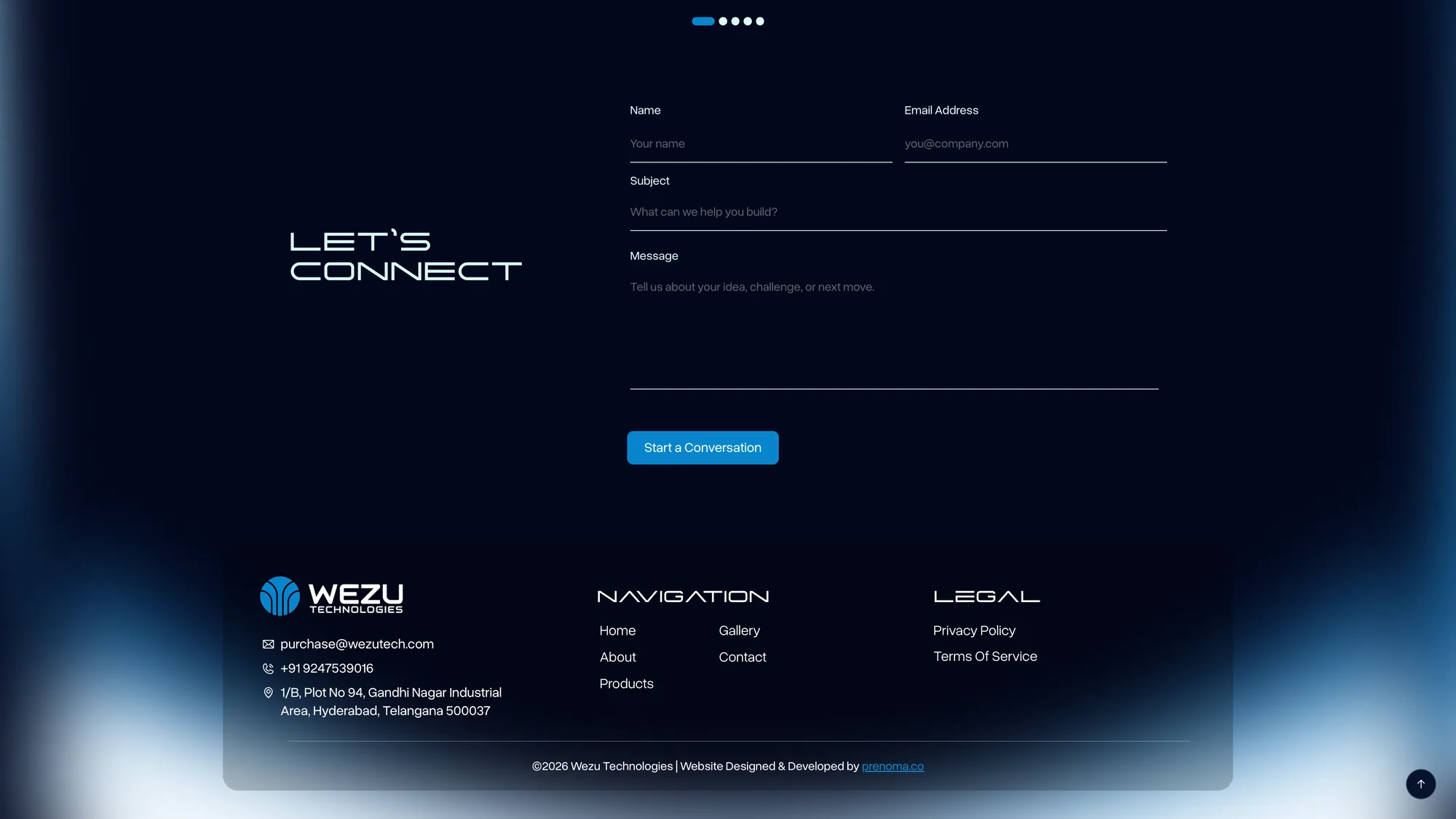 WezuTech — live site, view 5